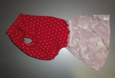 画像2: ピンクハート（綿ニット）＋スカート付Ｔシャツ2号 (2)