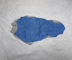 画像1: ブルー×グレー(綿裏起毛ニット）：半袖トレーナー4号 (1)