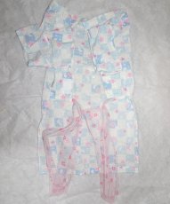 画像4: 浴衣(水色市松　うさぎと桜):M (4)