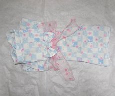画像3: 浴衣(水色市松　うさぎと桜):M (3)