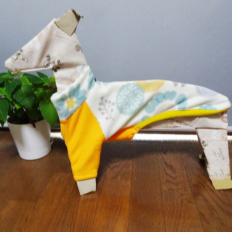 丸花×オレンジ（フリース）長袖トレーナー3号